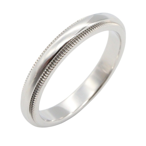 TIFFANY＆CO Milgrain Ring 18KWG White Gold Used Women US size #6