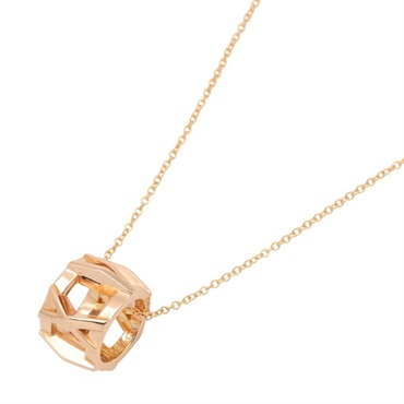 TIFFANY＆CO Atlas X Open Necklace Pendant 18KRG Pink Rose Gold Used Women