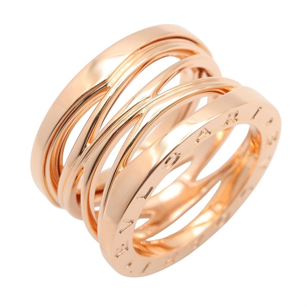 BVLGARI B-zero1 Design Legend Ring 18KPG Gold Used unisex US size 5.5 #51