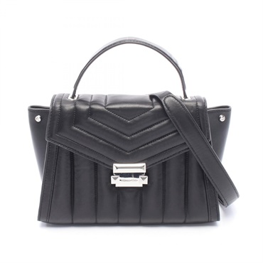 Michael Kors WHITNEY Shoulder Crossbody Handbag leather Black Used Women