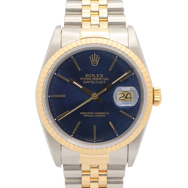 ROLEX Datejust R number Wrist Watch 16233 Auto K18YG Stainless Steel Used mens
