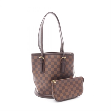 LOUIS VUITTON Marais Shoulder Tote Bucket Bag N42240 Damier Ebene canvas Used LV
