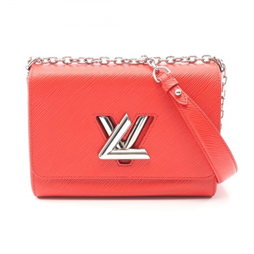 LOUIS VUITTON Twist MM Chain Shoulder Bag M50523 Epi leather Coquelicot Used LV