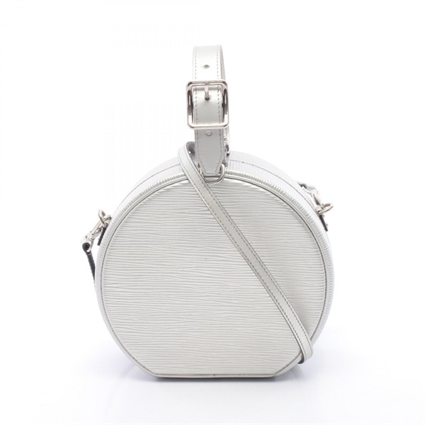 LOUIS VUITTON Petite Boite Chapeau crossbody Handbag M53074 Epi leather Silver