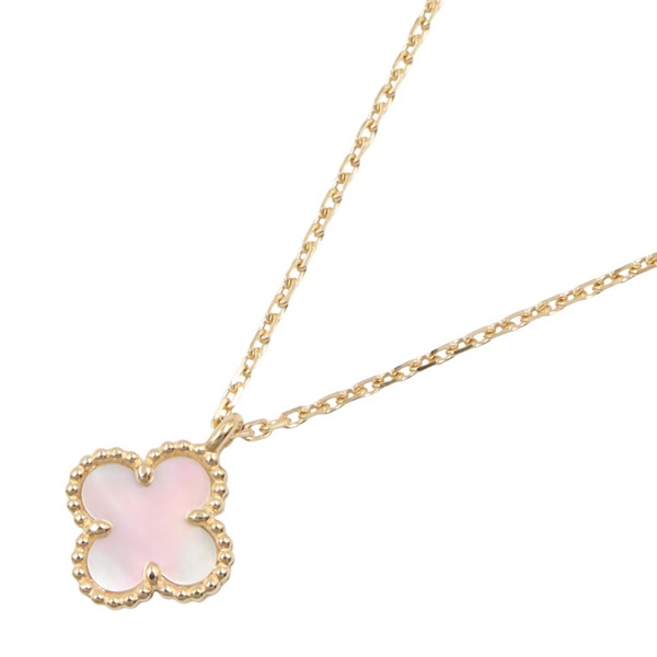 Van Cleef & Arpels Sweet Alhambra Necklace 18KYG Gold Mother of pearl Used women