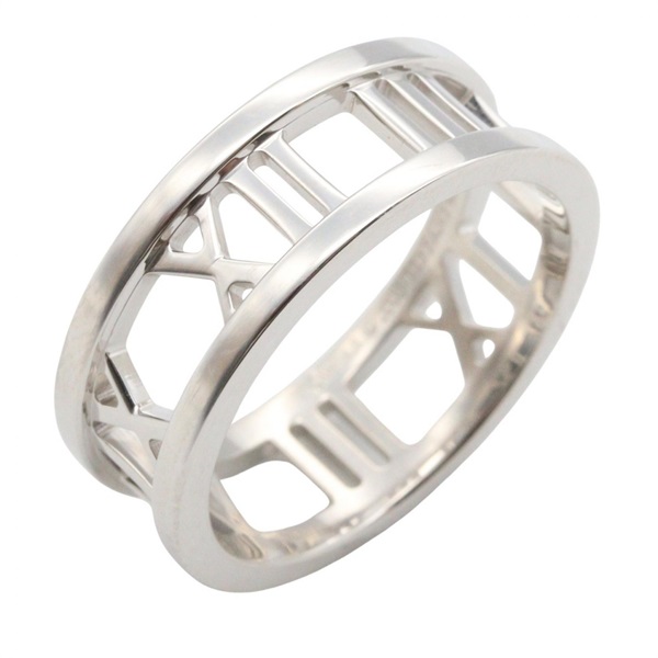 TIFFANY＆CO Atlas Ring 18KWG White Gold Used unisex US size 6