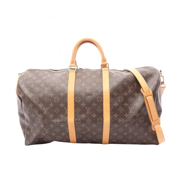 LOUIS VUITTON Keepall Bandouliere 55 Travel Duffel Bag M41414 Monogram Used LV