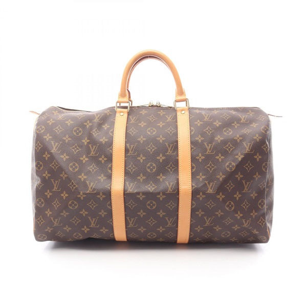 LOUIS VUITTON Keepall 50 Duffel Travle Bag M41426 Monogram canvas leather Used