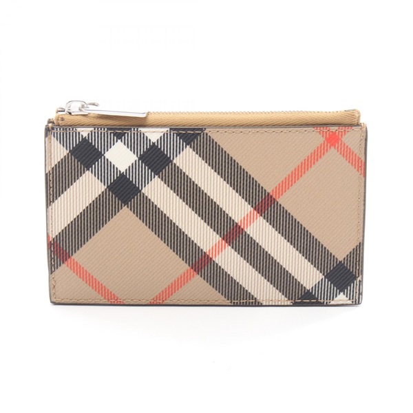 BURBERRY Coin Chainge Purse Card Holder case 8091900A2021 canvas Beige NEW