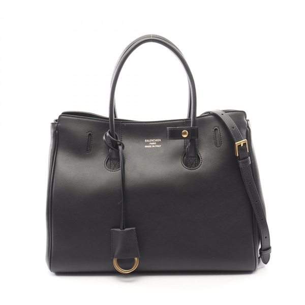 BALENCIAGA Hampton Small Carryall crossbody shoulder Handbag 813357 leather BK