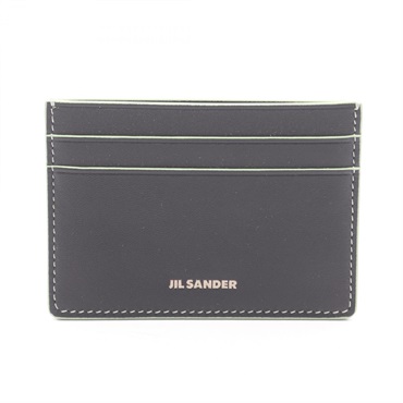 JIL SANDER Card Case Holder J25VL0009P8895001 leather Black Green NEW mens
