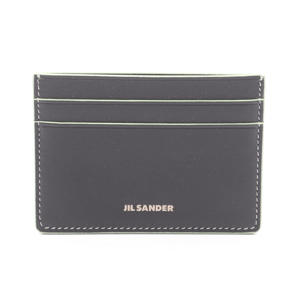 JIL SANDER Card Case Holder J25VL0009P8895001 leather Black Green NEW mens