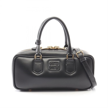 Miu Miu Arkady crossbody Handbag 5BB148ACR3F0002 leather Black NEW Women