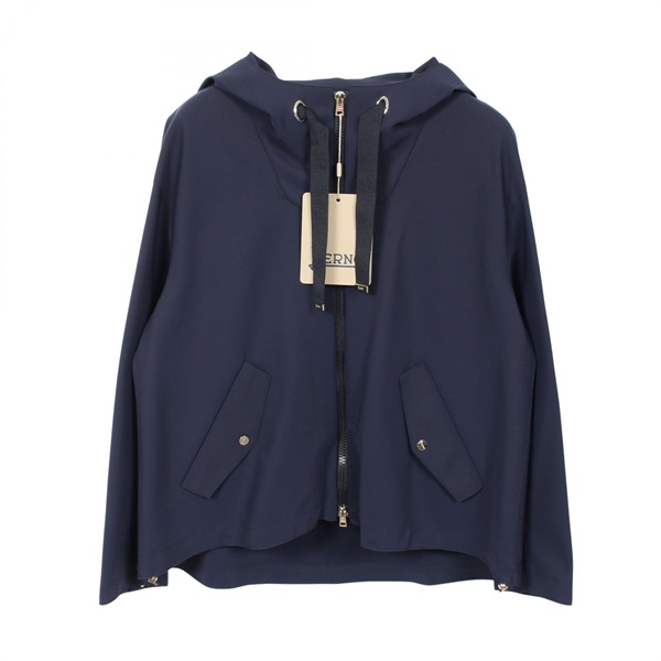 Herno FIRST-ACT Cape Blouson Jacket GI000203D13455920138 Nylon Navy NEW #38