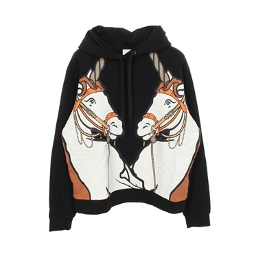 BURBERRY Hoodie 8027346 cotton Black #L Used mens