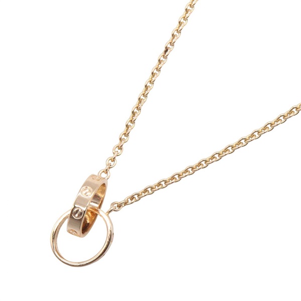 CARTIER Baby Love Necklace Pendant 18KPG Pink Rose Gold Used women
