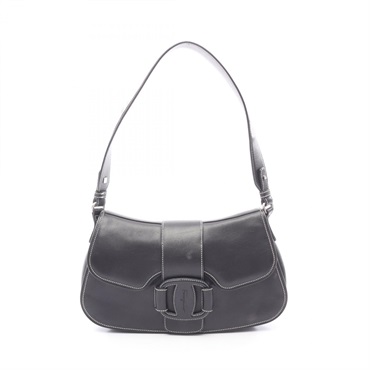 Salvatore Ferragamo Vara Shoulder Bag 21 3764 leather Black Used Women