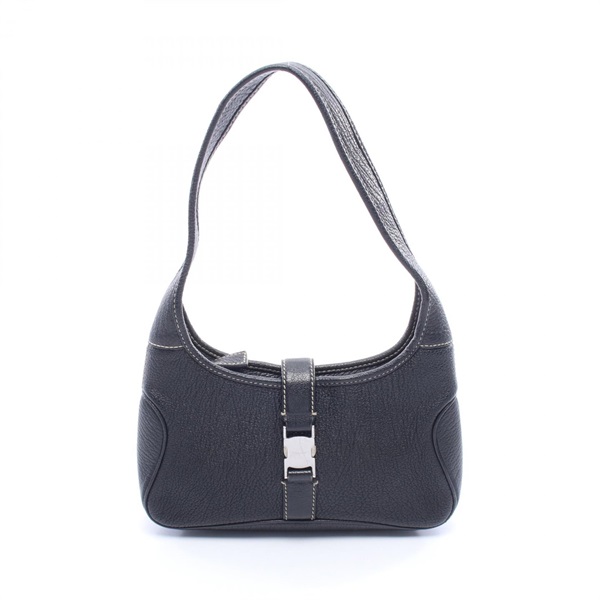 Salvatore Ferragamo Shoulder Bag 21 0734 leather Black Used Women