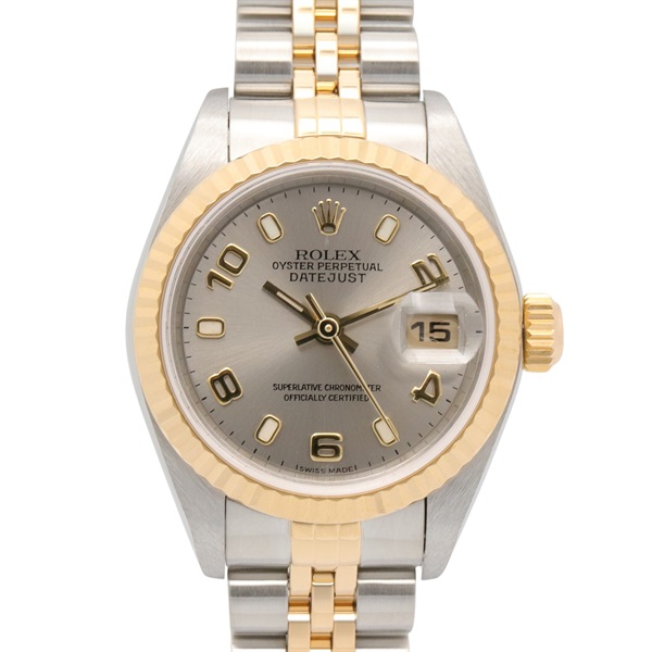 ROLEX Datejust K Wrist Watch 79173 Automatic 18KYG Yellow Gold SS Used Women