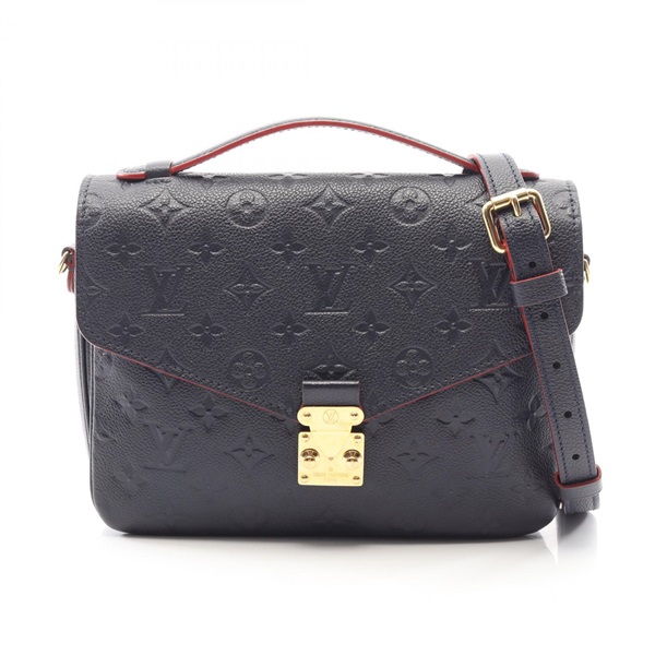 LOUIS VUITTON Pochette Metis Crossbody Handbag M44071 leather Marin Rouge Used