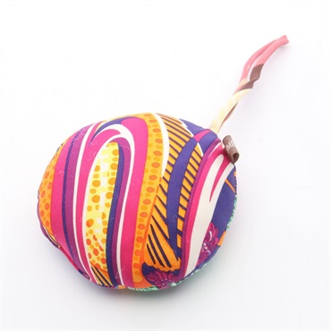 HERMES Petit H bag charm silk Orange Multicolor Used Women