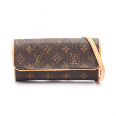 LOUIS VUITTON Pochette Twin PM Shoulder Crossbody Bag M51854 Monogram Used LV