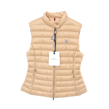 MONCLER IGENS Down vest #1 1A00087597YF2221 Nylon Beige NEW Women