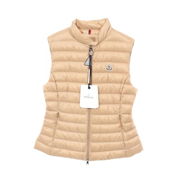 MONCLER IGENS Down vest #1 1A00087597YF2221 Nylon Beige NEW Women