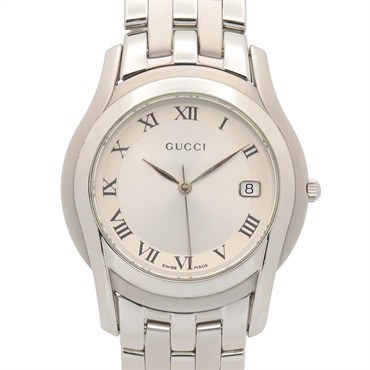 GUCCI Wrist Watch 5500M Quartz Stainless Steel Used mens