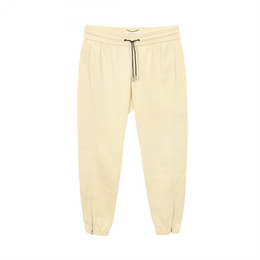 SAINT LAURENT PARIS Pants Trousers 664566 Lamb leather Beige Used mens #48