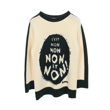 Christian Dior J'ADIOR8 NON NON NON ET NON! knitwear sweater #34 854S19AM019