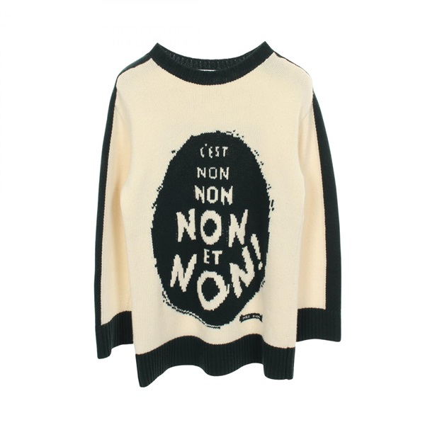 Christian Dior J'ADIOR8 NON NON NON ET NON! knitwear sweater #34 854S19AM019