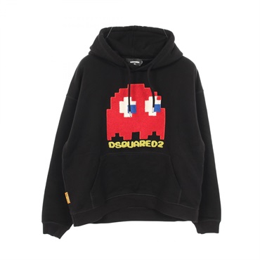 DSQUARED2 PAC-MAN Fleece-lined Hoodie sweatshirt S71GU0635 cotton Used size XS