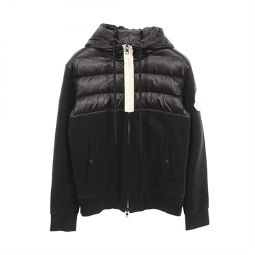 MONCLER Hooded Down jacket Blouson Coat 8427800 Nylon cotton Black Used size S