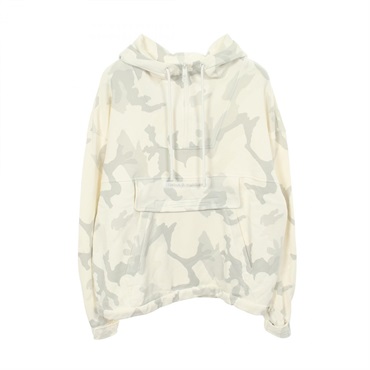 DOLCE & GABBANA Camouflage Half-Zip Hoodie cotton White Gray #S Used mens