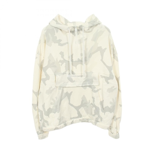DOLCE & GABBANA Camouflage Half-Zip Hoodie cotton White Gray #S Used mens