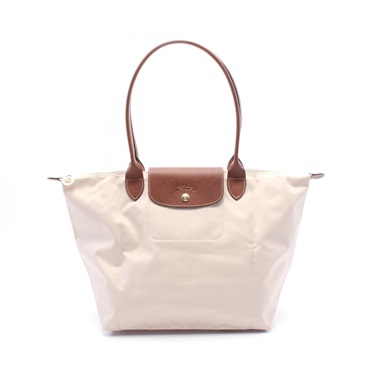 Longchamp Le Pliage L Tote Bag L1899089P71 canvas leather Beige Brown NEW women