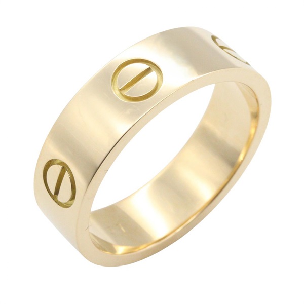 CARTIER Love Ring 18KYG Yellow Gold Used unisex US size 7.5 #57