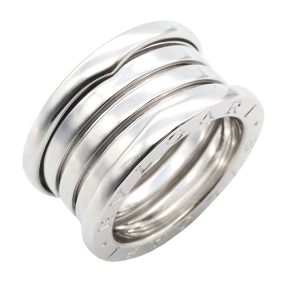 BVLGARI B-zero1 Ring 4 bands 18KWG White Gold Used women US size 5 #51