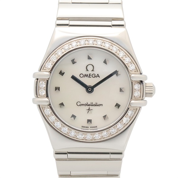 OMEGA Constellation Mini My Choice Diamond Wrist Watch 1465.71 Quartz SS Used