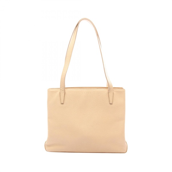 LOEWE Shoulder Tote Bag leather Beige Used Women