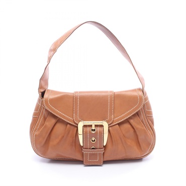 CELINE Shoulder Handag leather Black GHW Used Women