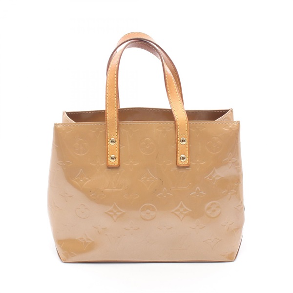 LOUIS VUITTON Reade PM Tote Handbag M91334 Vernis leather Beige Noisette Used