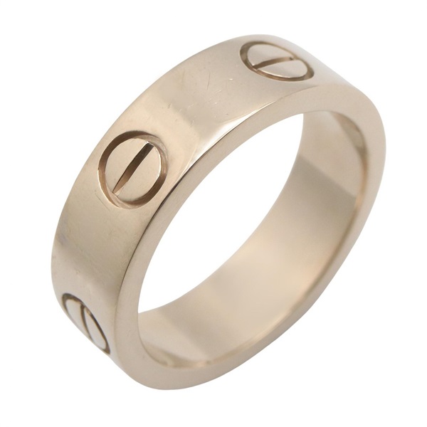 CARTIER Love Ring 18KWG White Gold Used Women US size #5.75 #52