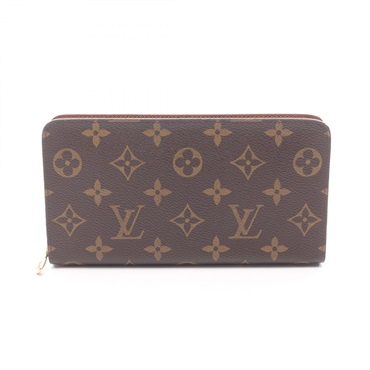 LOUIS VUITTON Porte-monnaie zip Around long wallet M61727 Monogram leather brown