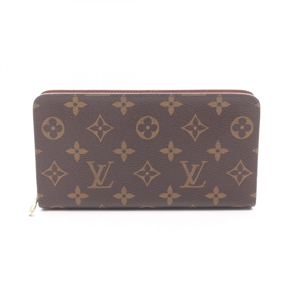 LOUIS VUITTON Porte-monnaie zip Around long wallet M61727 Monogram leather brown