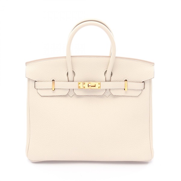 HERMES Birkin 25 Handbag Z Togo leather craie Used Women GHW