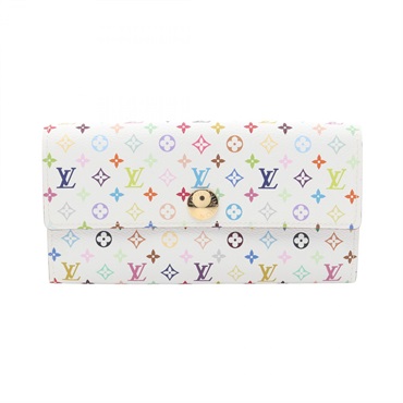 LOUIS VUITTON Portefeuille Sarah Bifold purse M93532 Monogram Multicolore blanc
