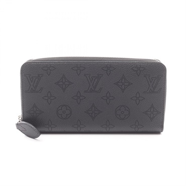 LOUIS VUITTON Zippy wallet Around long purse M61867 Mahina leather Noir used