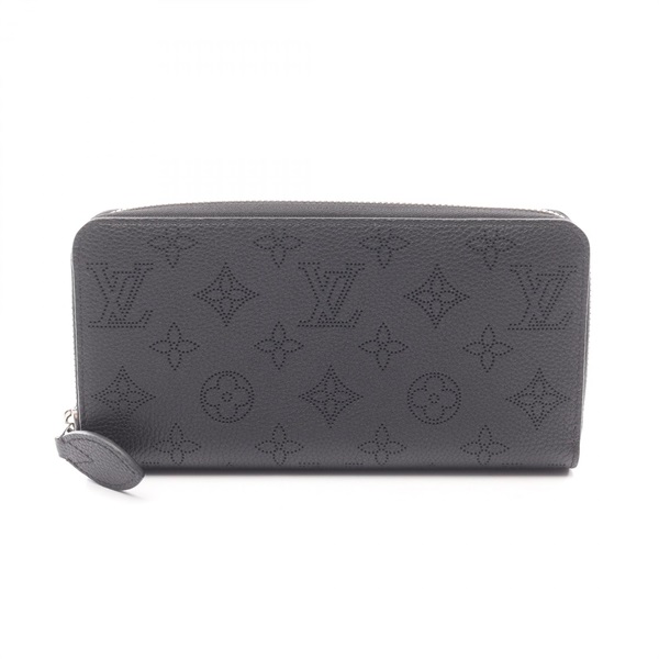 LOUIS VUITTON Zippy wallet Around long purse M61867 Mahina leather Noir used